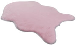 LOP Covor Premium Belgian Model LOP 020 Shapes, Imitatie Blana Iepure, Roz, Marime 50 x 80 cm, Lungime Fir 23 mm, Poliester, Antialergic, Living, Dormitor, Sufragerie, Birou (COVOR LOP SHAPES 020 0.5X0.8) Covor
