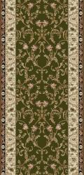 LOTOS Traversa Lotos 523-310, Inaltime Fir 8 mm, Latime 1.2m, Marime 120 x 700 cm, Verde, Festonata Surfilata Tivita, Antialergica, Polipropilena, Living, Dormitor, Coridor, Hol Covor