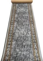 Print Traversa Print Tokyo, Tesatura Plata, Latime 0.8m, Marime 80 x 600 cm, Gri, Festonata Surfilata Tivita, Antialergica, Polipropilena, Living, Dormitor, Coridor, Hol Covor