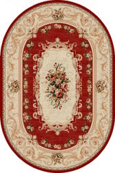 LOTOS Covor Oval Lotos 535-210, Marime 60 x 110 cm, Crem, Rosu, Inaltime Fir 8 mm, Antialergic, Polipropilena, Living, Dormitor, Sufragerie, Birou Covor