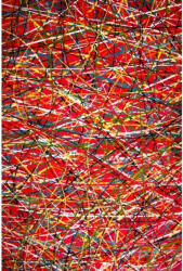 Kolibri Covor Camera Copii Model Art 11035-120, Marime 160 x 230 cm, Multicolor, Rosu, Inaltime Fir 9 mm, Antialergic, Polipropilena, Gradinita, Cresa, Loc de Joaca (COVOR KOLIBRI 11035/120 1.6X2.3) Covor