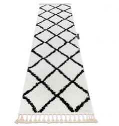 My carpet company My Carpet Company Futó Berber Cross Fehér 60x300 cm Szőnyeg