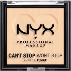 NYX Professional Makeup Can't Stop Won't Stop Mattifying Powder 02 Light púder, 6 g