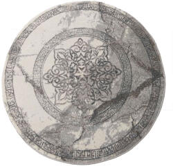 My carpet company My Carpet Company Modern Vista 4 Szürke Rozetta Kör 120 cm Szőnyeg