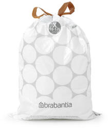 Brabantia Saci de gunoi Brabantia PerfectFit NewIcon/Bo 1005582, Dimensiune X, 10-12 L, 40 buc, Alb (1005582) Cos de gunoi