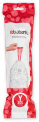 Brabantia Saci de gunoi Brabantia PerfectFit NewIcon 650536, dimensiune Y, 20 l, 20 buc, Alb (650536) Cos de gunoi