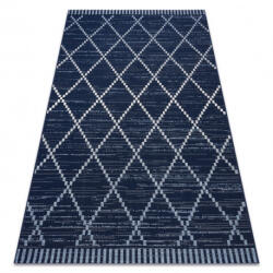 My carpet company kft My Carpet Company Fonott Sizal Color 47268/309 Rombusz Négyzetek Kék 140x200 cm Szőnyeg