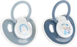 Lorelli Suzetă din silicon cu capac Lorelli My Friend - 2 buc, 0 luni+, Cameo Blue (10220710004)