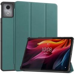 Gigapack Lenovo Tab K11 Plus GIGAPACK Tok álló, bőr hatású aktív FLIP, asztali tartó, SÖTÉTZÖLD GP-168358 (GP-168358)