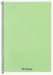 Fortuna Spirálfüzet vonalas FORTUNA Monocolor A/4 70 lapos pasztell zöld 01.02139 (01.02139)
