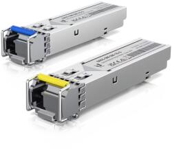 Ubiquiti Transceiver Ubiquiti SFP 1GB UACC-OM-SM-1G-S-20, TX 1310 / RX 1550 nm, Single-Mode, 3 km, Duplex LC/UPC, 20 bucati (UACC-OM-SM-1G-S-20) - flax