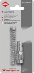 Airpress Фитинги за спирален маркуч 8 x 5 mm, тапа с пружина в блистер 4304442 (4304442)