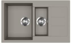 Evido Cubo 6S compact gránit mosogató 800x500 platina (442062) - konyhanet