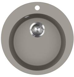 Evido Tondo kerek gránit mosogató, 505 mm, platina (442067) - konyhanet