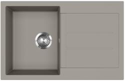 Evido Cubo 45S gránit mosogató, 780 x 500 mm, platina (442061) - konyhanet