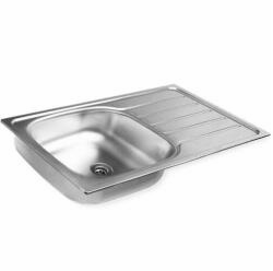 Artenova AE 7650 mosogatótálca (760x435 mm, 1 medence+csepptálca) komplett 3 1/2" szifoncsomaggal (1014)