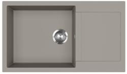 Evido Cubo XL 6S compact gránit mosogató, 860 x 500 mm, platina (442060) - konyhanet