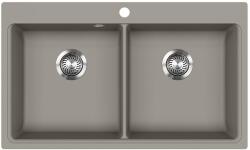 Evido Quadro 9 gránit mosogató, 860 x 510 mm, platina (442064) - konyhanet