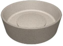 Laveo PERL kerek gránit mosdó gránit click-clack leeresztővel, bézs (VGP1410T) - konyhanet