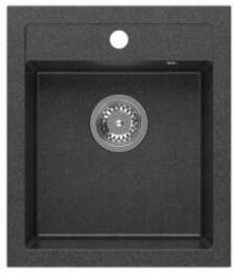 Quadron JOHNNY 100 gránit (430x500 mm, 1 medence) black diamond mosgatótálca (1316)