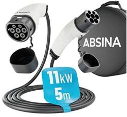  Absina 11kW, 16A, 3 fázisú, 5m elektromos autó töltőkábel (52-231-1001) - pepita