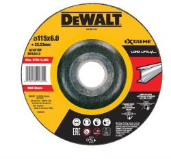 DEWALT fém csiszolókorong EXTREME konvex 115 x 6 x 22, 23 mm DX7921 (DX7921)