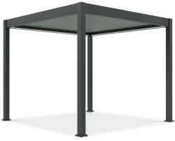  SUN ELEGANCE 3x3 m Motoros light grey terasz pergola + LED világítás