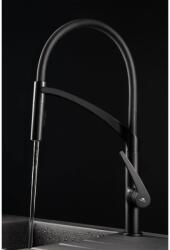 RUBINETA Baterie bucatarie cu pipa flexibila Rubineta Ultima finisaj negru mat (UL50068)