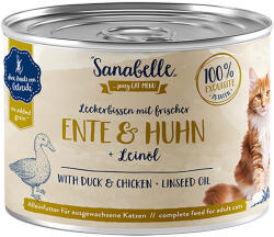 Bosch 24x95g Sanabelle All Meat kacsa és csirke nedves macskatáp