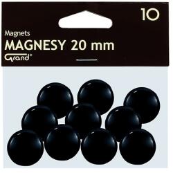 GRAND Táblamágnes GRAND 20mm fekete 10 darabos 130-1687 (130-1687)