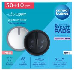 Canpol babies Canpol babies, tampoane pentru san 3D, negru, 60 buc