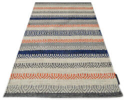 Bakero Kelim Saffron 76 cream/blue Szőnyeg (160x230 cm)