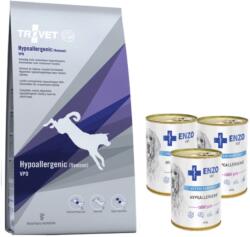 TROVET TROVET VPD hipoallergén szarvashús kutyáknak 10kg + ENZO VET hipoallergén diéta nyúllal kutyáknak 3x400g