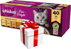 Whiskas WHISKAS Adult tasakok 40 x 85 g Baromfi fánkok + meglepetés