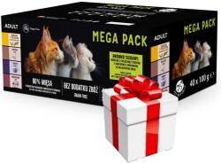 Pet Republic PetRepublic nedves macskaeledel darabok finom mártásban 40x100g + meglepetés