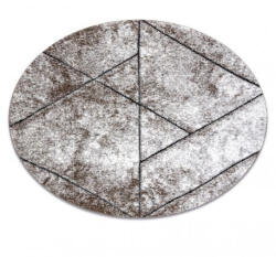 My carpet company My Carpet Company Modern Cozy 8872 Kör Wall, Geometriai, Háromszögek Barna Kör 160 cm Szőnyeg