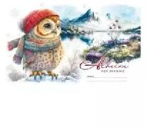 Plus Line Plus Line: Bagoly mintás A4-es vázlatfüzet, 24 lapos (FC-23045)