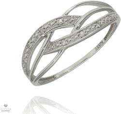 Újvilág Kollekció Fehér arany gyűrű 54-es méret - RR46750W14-54