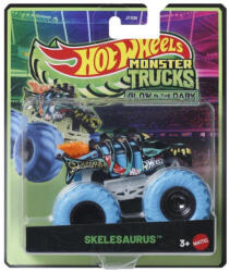 Mattel Monster Trucks - Glow in the Dark játékautó - Skelesaurus (1: 64) (JFX08_JCG70)