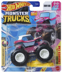 Mattel Monster Trucks játékautó kilapítható gumiautóval Freestyle Wreckers 8/12 - Barbie 65 (FYJ44_HTM60)