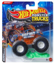 Mattel Hot Wheels Monster Trucks játékautó - Bigfoot 4x4x4 kilapítható gumiautóval (1: 64) (FYJ44_JDP74)