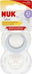 Nuk Star szilikon cumi 0-2hó 2 db (fiú) (NUKS-5690) (NUKS-5690)