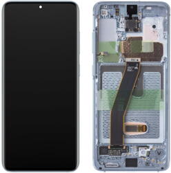 Samsung Piese si componente Display cu Touchscreen Samsung Galaxy S20 5G G981 / S20 G980, cu Rama, Bleu, Service Pack GH82-31432D (GH82-31433D) - pcone
