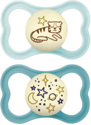 MAM Supreme Night világítós szilikon játszócumi 16 hó+, 2db (fiús)