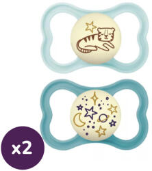 MAM Supreme Night világítós szilikon játszócumi 16 hó+, 2+2db (fiús)