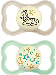 MAM Supreme Night világítós szilikon játszócumi 16 hó+, 2db (unisex)