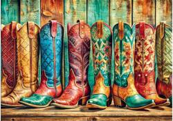 Trefl 99289 - Színes cowboy csizmák - 1000 db-os puzzle (99289)