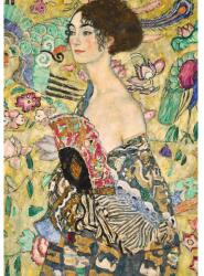 Trefl 93756 - Art puzzle - Hölgy legyezővel, Klimt - 1000 db-os puzzle (93756)