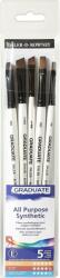 Daler-Rowney Graduate Multi-Technique Brush Synthetic Ecsetkészlet 5 db (212550008)