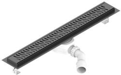 Styron rozsdamentes zuhanyfolyóka, Harmony, FEKETE rozsdamentes fedráccsal (STY-RM-70-H-B)